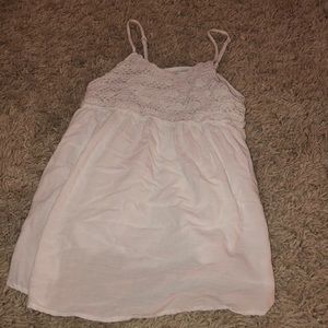 Target White Crochet Top Tank Top Kids Large